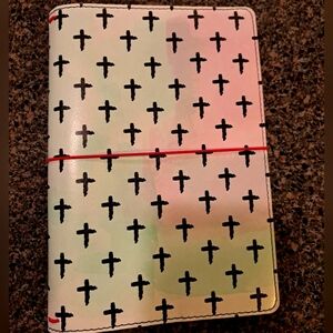 Cross Patterned Travelers Notebook Cover